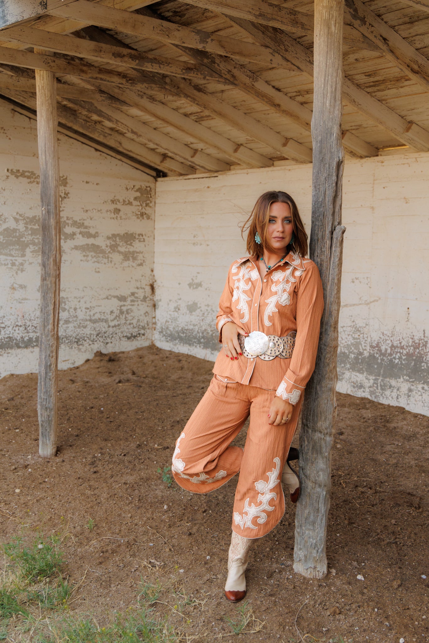 Pants, Applique Apricot HH2555